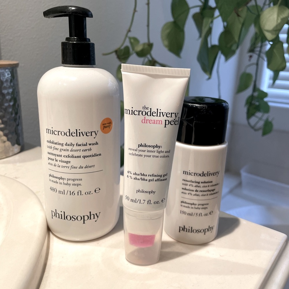Like new Philosophy Microdelivery skincare line